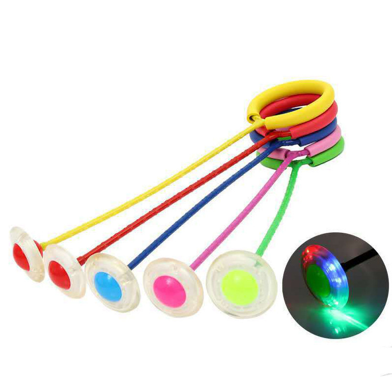 Flash Jumping Rope Ball Kids Outdoor Fun Sports Toy LED Children Jumping Force Reaction Training Swing Ball Childparent Games 220621