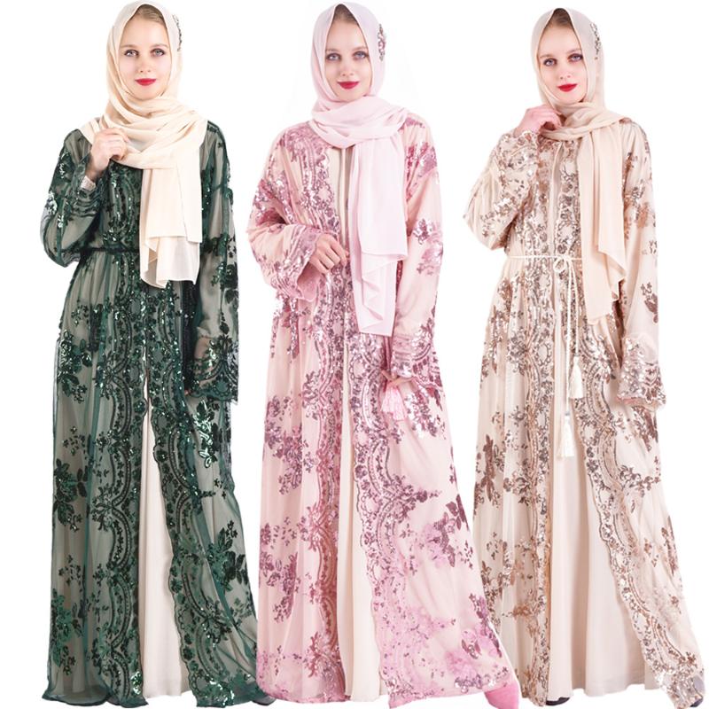 Ethnic Clothing Muslim Dress Fashion Luxury Embroidery Women Abaya Middle East Long Dresses Kimono Belt Dubai Turkey
Ethnic Clothing Muslim Dress Fashion Luxury Embroidery Women Abaya Middle East Long Dresses Kimono Belt Dubai Turkey