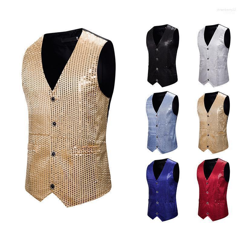 Men' Vests Fashion Men Stage Costumes Vest Single Breasted Sleeveless Waistcoat Four Buttons Stra22, Black
Men' Vests Fashion Men Stage Costumes Vest Single Breasted Sleeveless Waistcoat Four Buttons Stra22, Black
