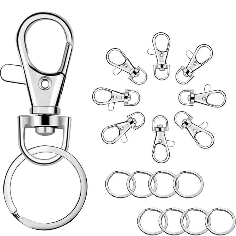 Keychains 100Pcs Keychain Hooks With Key Rings Clip Hook Ring For Lanyard Jewelry Making DIY Crafts FindingsKeychains
Keychains 100Pcs Keychain Hooks With Key Rings Clip Hook Ring For Lanyard Jewelry Making DIY Crafts FindingsKeychains