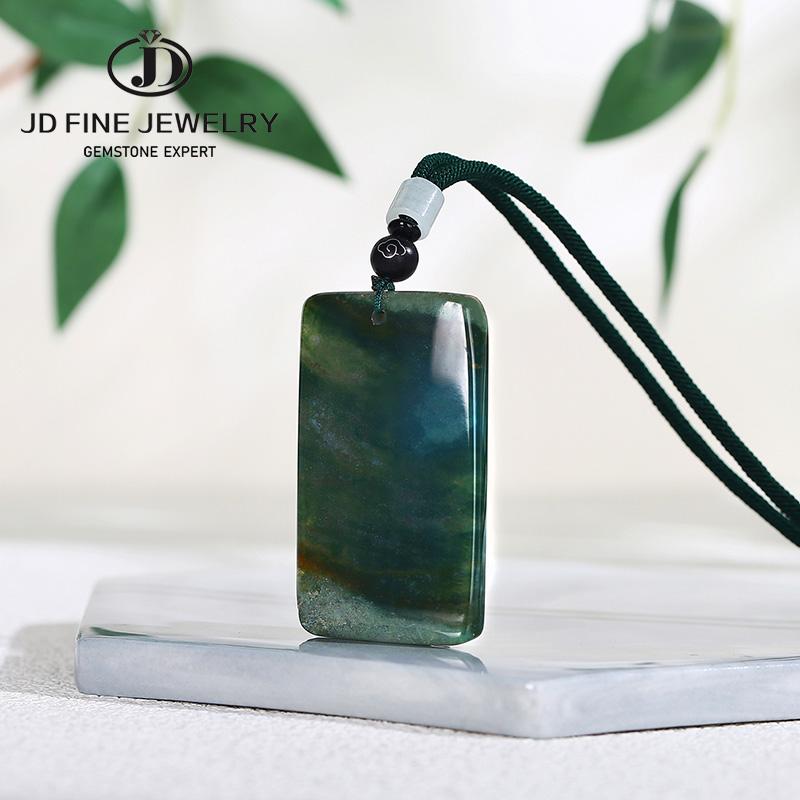 Pendant Necklaces JD Unique Original Square Grass Agate Necklace 24" Long Sweater Chain Energy Green Stone Handmade Jewelry 2022
Pendant Necklaces JD Unique Original Square Grass Agate Necklace 24" Long Sweater Chain Energy Green Stone Handmade Jewelry 2022