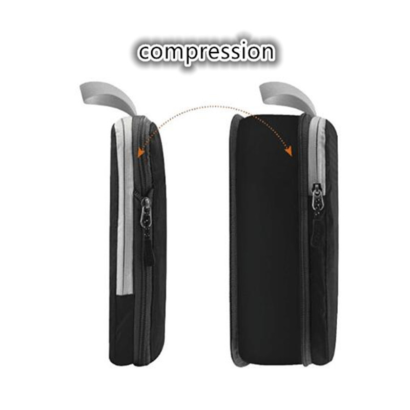 Compressible storage bag set Three-piece Compression Packing Cube Travel Luggage Organizer foldable Bag 220507