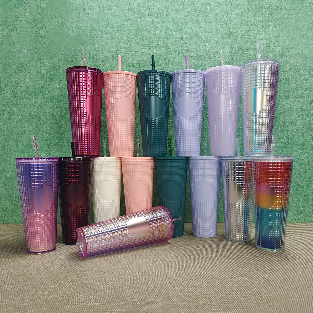 2022 New Studded Tumbler Cold Cup Plastic Studded Grid Collection Tumbler Pineapple Cup with Straw and Lid, 24oz
2022 New Studded Tumbler Cold Cup Plastic Studded Grid Collection Tumbler Pineapple Cup with Straw and Lid, 24oz