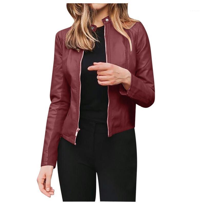 Women' Jackets Jacket Women Autumn Winter Pu Leather Zipper Short Moto Bike Coat Fashion Long Sleeve Keep Warm Outwear Female 202
Women' Jackets Jacket Women Autumn Winter Pu Leather Zipper Short Moto Bike Coat Fashion Long Sleeve Keep Warm Outwear Female 202