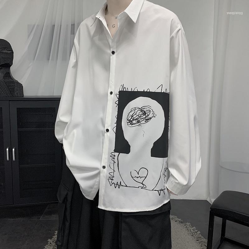 Men's Casual Shirts Fun Print For Men Vintage Mens Clothing Japanese Loose Long Sleeve Shirt Oversized Street Camisa Hip Hop Male Tops1, Black
Men's Casual Shirts Fun Print For Men Vintage Mens Clothing Japanese Loose Long Sleeve Shirt Oversized Street Camisa Hip Hop Male Tops1, Black