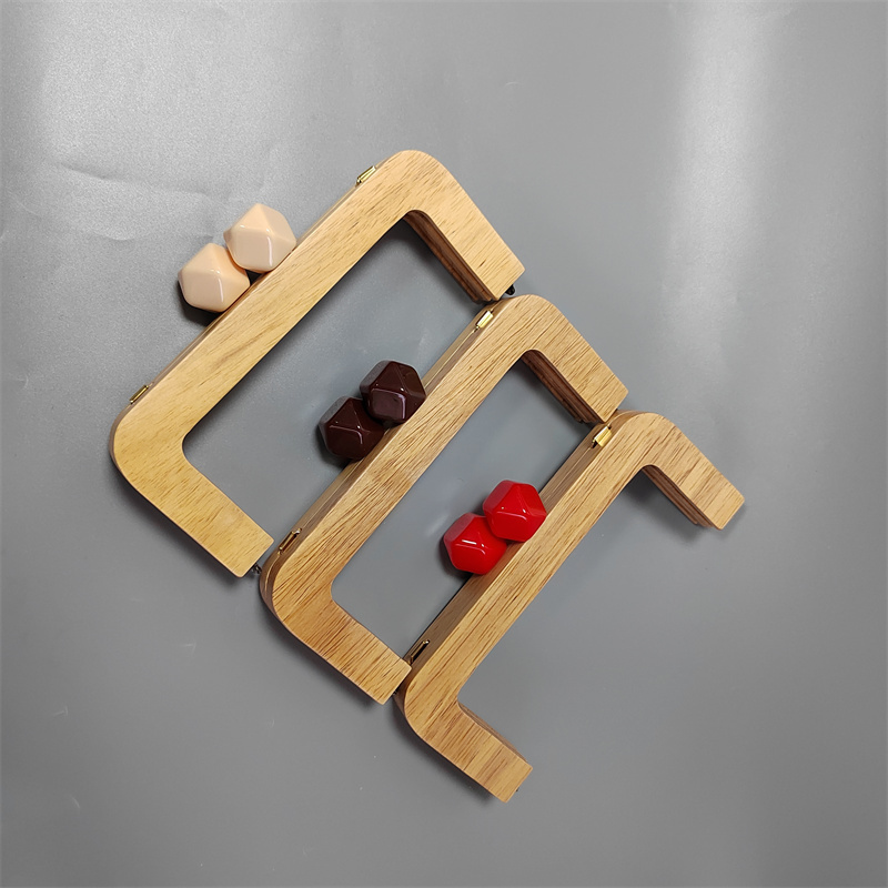 20 Cm Candy Solid Wood High Quality Candy Wooden Purse Frame Obag Handbag Accessories Diy Purse Hanger Guangzhou Purse Frames 220610