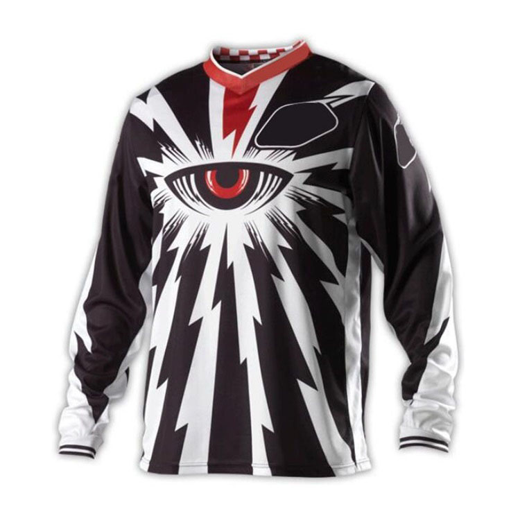 Summer motorcycle downhill Men's long-sleeved quick-drying T-shirt Mountain bike riding suit Racing off-road shirt plus size can be customized