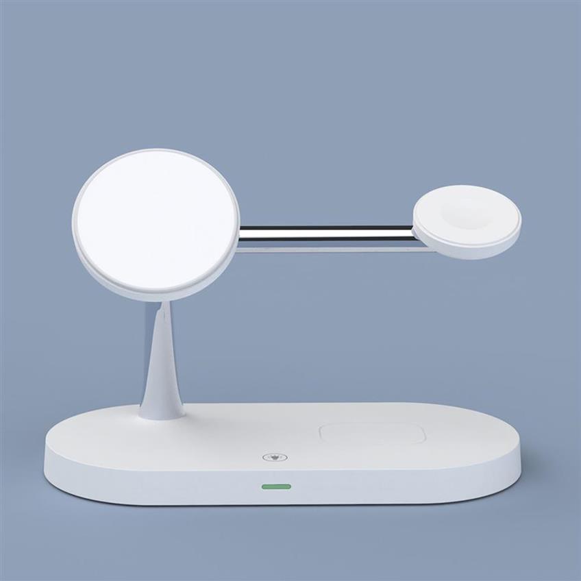 Epacket 5 In 1 Magnetic Wireless charger Stand 15W Fast Charging Dock Station For Watch Chargers Stand3149216E2555
