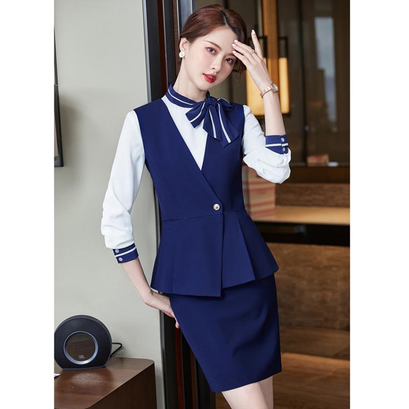 Two Piece Dress Fashion Navy Blue Waistcoat Vest Women Business Suits 2 Skirt And Top Sets Ladies Work Clothes OL StylesTwo, Vest only
Two Piece Dress Fashion Navy Blue Waistcoat Vest Women Business Suits 2 Skirt And Top Sets Ladies Work Clothes OL StylesTwo, Vest only