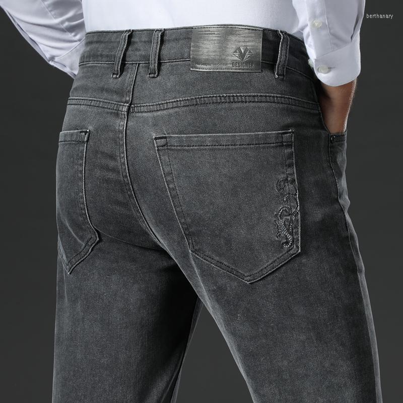 Men's Jeans BAO 2022 Spring Brand Fitted Straight Classic Embroidered Business Casual Slim Stretch High Waist Gray BlackMen's Bert22, Black
Men's Jeans BAO 2022 Spring Brand Fitted Straight Classic Embroidered Business Casual Slim Stretch High Waist Gray BlackMen's Bert22, Black