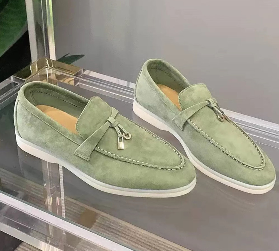 Womens Dress shoes loro piana Top Quality Cashmere loafers Designers Classic buckle round toes Flat heel Leisure comfort Four seasons women factory shoe 35-46, 15
Womens Dress shoes loro piana Top Quality Cashmere loafers Designers Classic buckle round toes Flat heel Leisure comfort Four seasons women factory shoe 35-46, 15