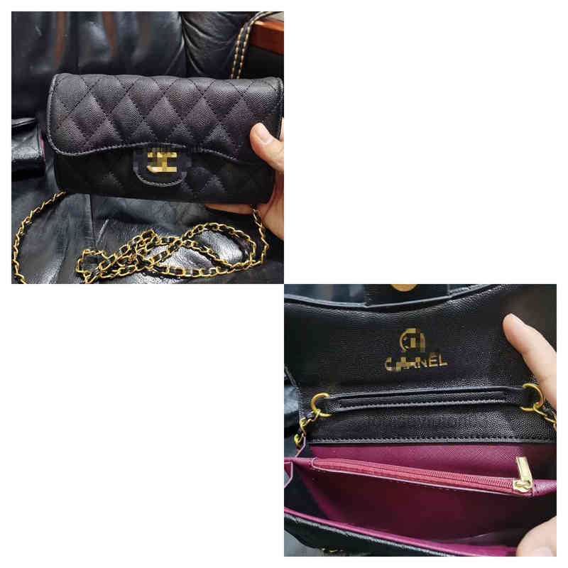 Designer Leather New Caviar Chain Channel Shoulder Bag Wallet Womens Mens Card Handbag Pocket Purse Luxurious Messenger Bag L7.48In H4.72In, 11111
Designer Leather New Caviar Chain Channel Shoulder Bag Wallet Womens Mens Card Handbag Pocket Purse Luxurious Messenger Bag L7.48In H4.72In, 11111