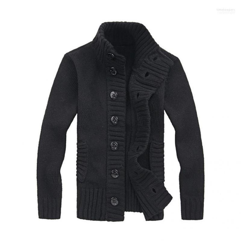 Men's Sweaters Simple Sweater Jacket Stand Collar Long Sleeve Side Pockets Buttons Closure Men Knitted Cardigan Time22, Black
Men's Sweaters Simple Sweater Jacket Stand Collar Long Sleeve Side Pockets Buttons Closure Men Knitted Cardigan Time22, Black