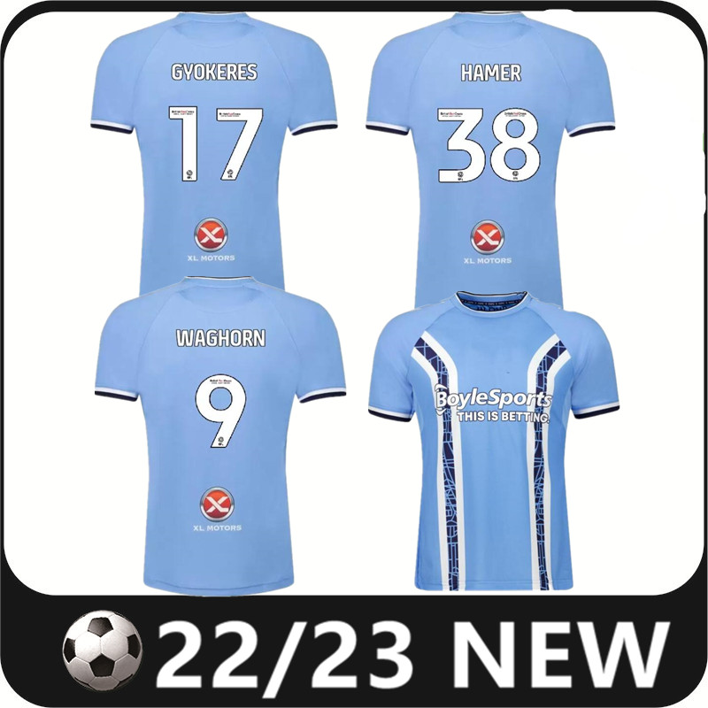 22/23 Coventry City soccer jersey O Hare Sheaf Gyokeres Godden Hamer 2022 2023 home blue men football shirts tops camiseta de futbol, 22/23 home 
22/23 Coventry City soccer jersey O Hare Sheaf Gyokeres Godden Hamer 2022 2023 home blue men football shirts tops camiseta de futbol, 22/23 home