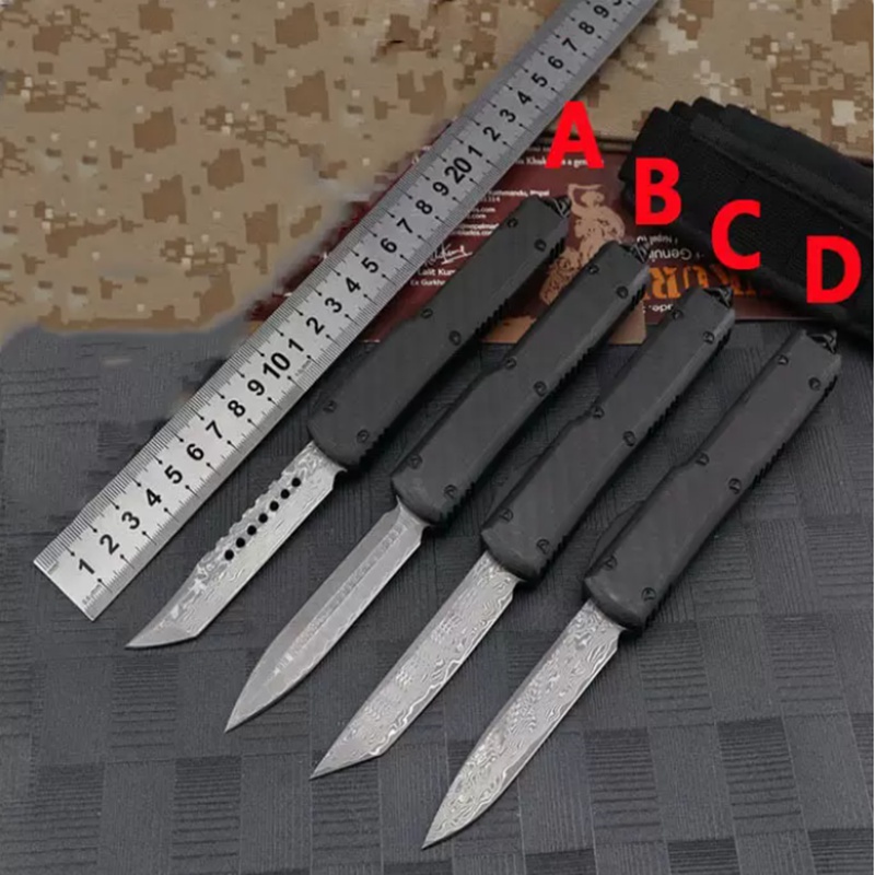 US Style UT88 UT85 Damascus Automatic Knife Fast Open Carbon Fiber Aluminum Handle Outdoor Self defense Pocket BM 940 485 3310 A16 C07 Auto Knives Godfather 920
US Style UT88 UT85 Damascus Automatic Knife Fast Open Carbon Fiber Aluminum Handle Outdoor Self defense Pocket BM 940 485 3310 A16 C07 Auto Knives Godfather 920