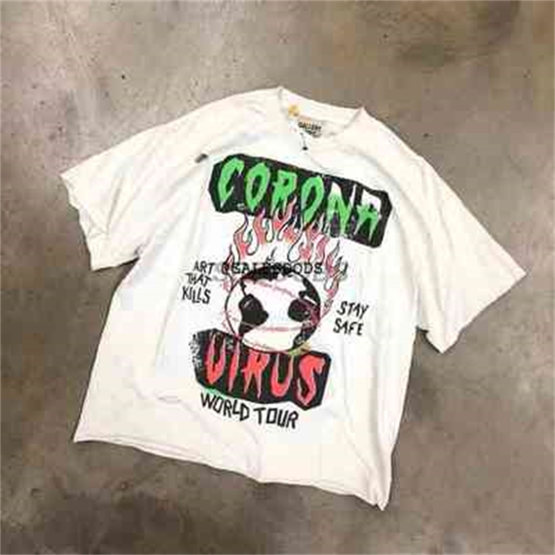 Designer T-shirt Gallerydept washed old vibe wasteland high street rap tee round neck short sleeve OS hole burr, Creamy-white
Designer T-shirt Gallerydept washed old vibe wasteland high street rap tee round neck short sleeve OS hole burr, Creamy-white