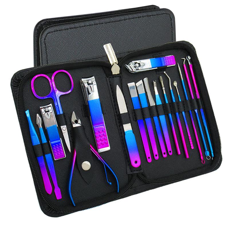 Nail Art Kits 9/18Pcs/Set Clippers Tool Steel Professional Cutter Pedicure Dead Skin Scissors Multifunction Grooming Manicure Set
Nail Art Kits 9/18Pcs/Set Clippers Tool Steel Professional Cutter Pedicure Dead Skin Scissors Multifunction Grooming Manicure Set