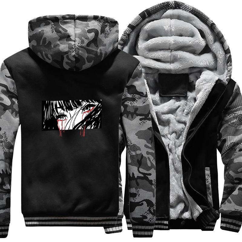 Men' Jackets Japanese Anime Eye Harajuku For Men Winter Camo Fleece Jacket Zipper Hoodie Thicken Hoodies Sweatshirts Coats ClothingMen, Gray
Men' Jackets Japanese Anime Eye Harajuku For Men Winter Camo Fleece Jacket Zipper Hoodie Thicken Hoodies Sweatshirts Coats ClothingMen, Gray