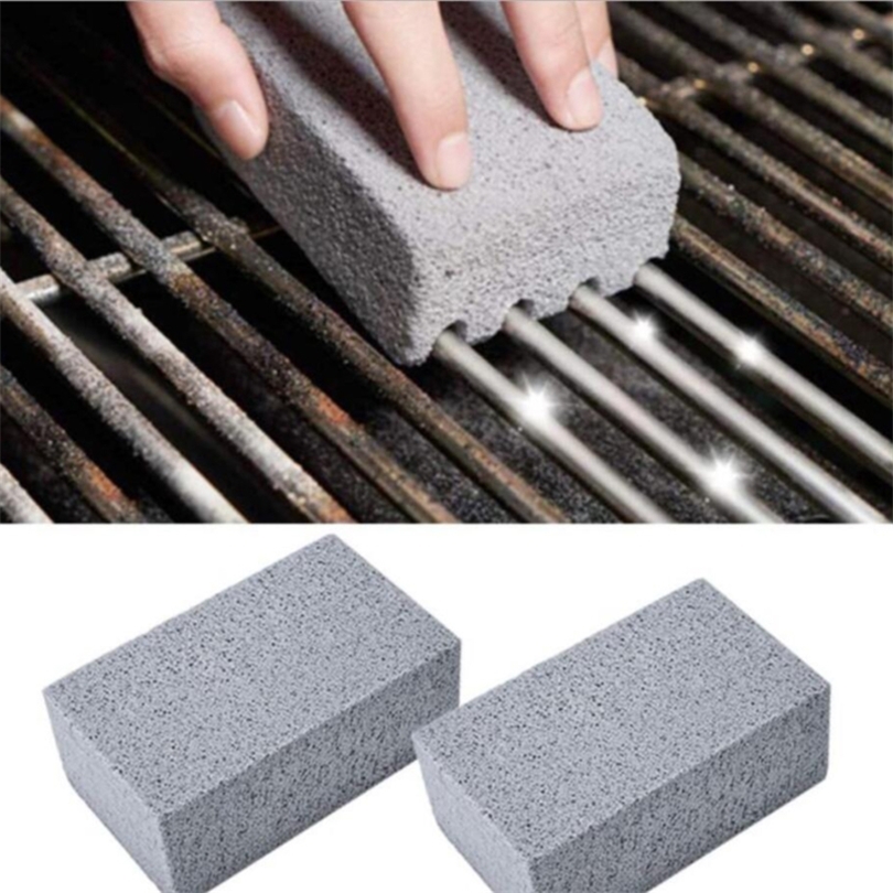 

BBQ Grill Cleaning Block Brick Stone Racks Stains Grease Cleaner Tools Gadgets Kitchen Decor 220429, White