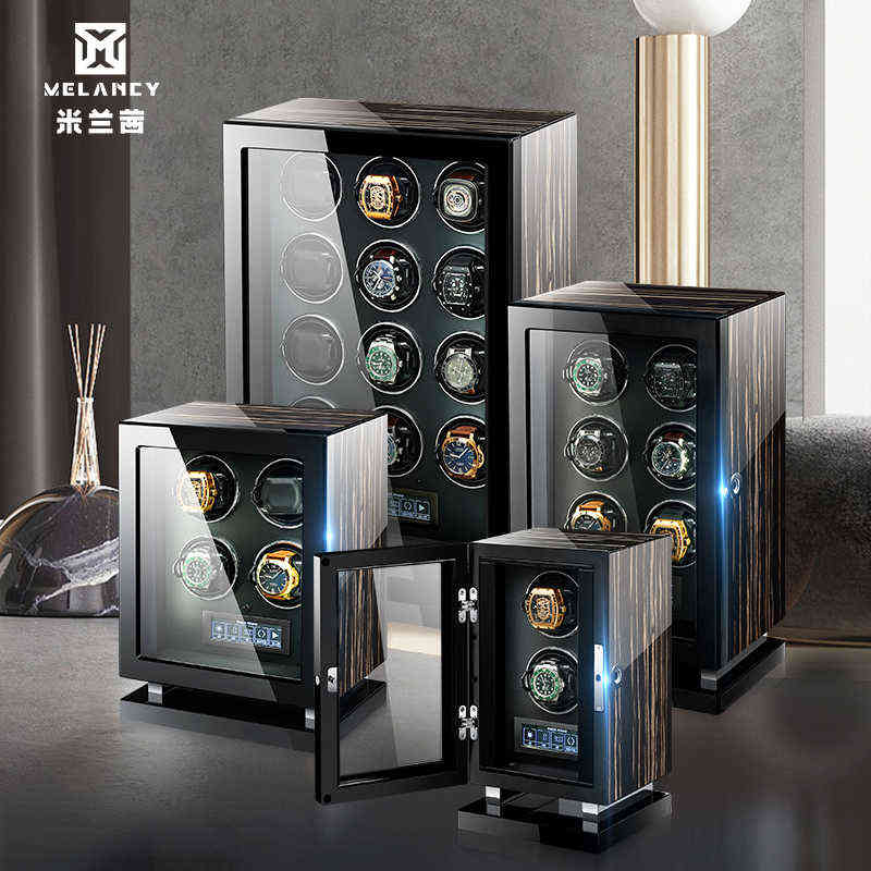 Automatic Watch Winder Luxury Wood Watch Safe Box Fingerprint Unlock Touch Control and Interior Backlight Watches Storage Box H220512
Automatic Watch Winder Luxury Wood Watch Safe Box Fingerprint Unlock Touch Control and Interior Backlight Watches Storage Box H220512