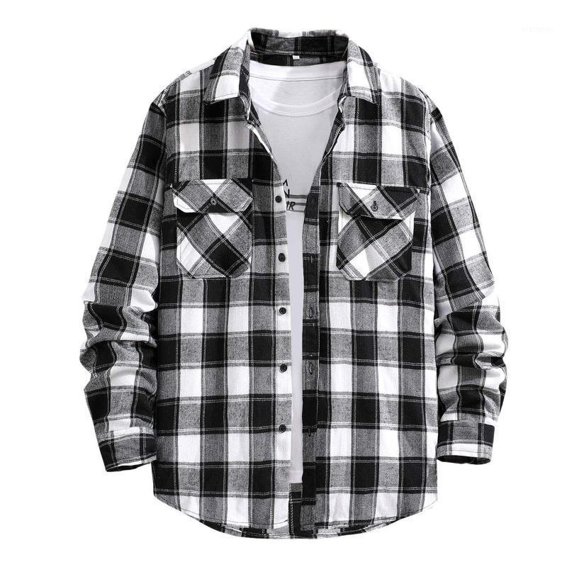 Men' Casual Shirts Men Autumn Winter Long Sleeve Turn-Down Collar Polyester-Cotton Blended Fabric Plaid Button Thickened Top, Black
Men' Casual Shirts Men Autumn Winter Long Sleeve Turn-Down Collar Polyester-Cotton Blended Fabric Plaid Button Thickened Top, Black