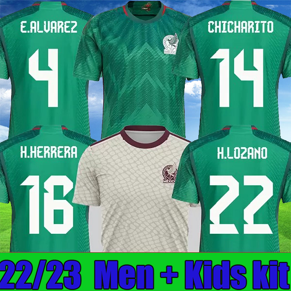 2022 2023 Mexico soccer jersey home away 22 23 CHICHARITO LOZANO DOS SANTOS football shirt Kids kit and Men women sets uniforms Fans Player version, Kids home
2022 2023 Mexico soccer jersey home away 22 23 CHICHARITO LOZANO DOS SANTOS football shirt Kids kit and Men women sets uniforms Fans Player version, Kids home