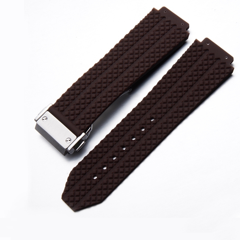 Watch Band For HUBLOT BIG BANG Silicone 26mm Waterproof Men Strap Chain Accessories Rubber Bracelet W220419