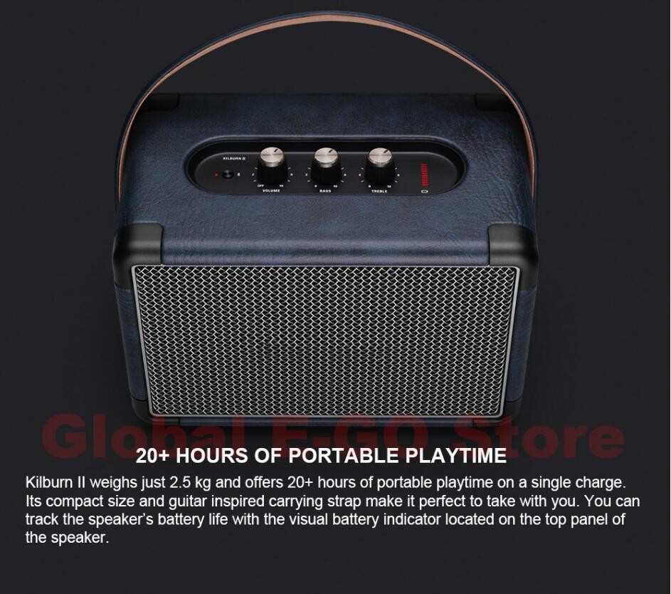 Kilburn II Portable Wireless Bluetooth 5.0 Speaker Outdoor Travel Music Player Home Outdoor accept Deep Bass Subwoofer