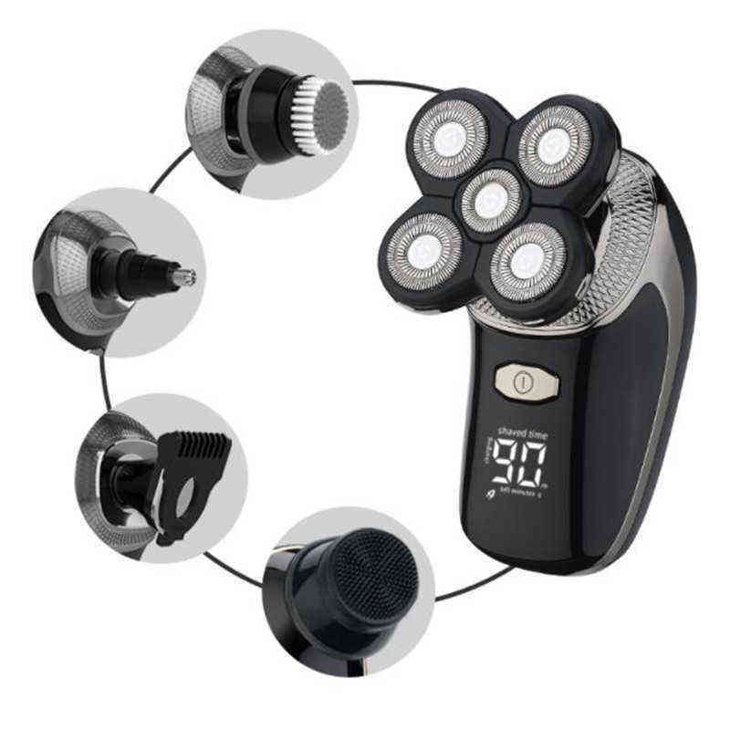 Washable Electric Bald Head Shaver 5D Man Skull Razor Floating Rotary Shaving Machine Barehead Shave Beard Face Grooming Clipper 0314
Washable Electric Bald Head Shaver 5D Man Skull Razor Floating Rotary Shaving Machine Barehead Shave Beard Face Grooming Clipper 0314