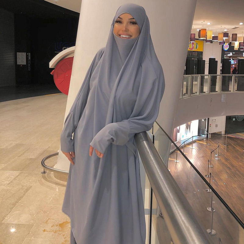 ramadan eid muslim prayer garment dress women abaya jilbab hijab long khimar robe abayas Islam clothing niqab djellaba burka