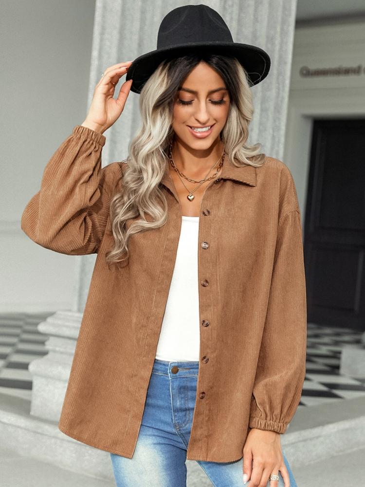 Women' Jackets Fashion Women Vintage Thin Coat Autumn Winter Corduroy Harajuku Lapel BF Style Jacket Elegant Solid Loose Casual JacketsWome, Dark grey
Women' Jackets Fashion Women Vintage Thin Coat Autumn Winter Corduroy Harajuku Lapel BF Style Jacket Elegant Solid Loose Casual JacketsWome, Dark grey