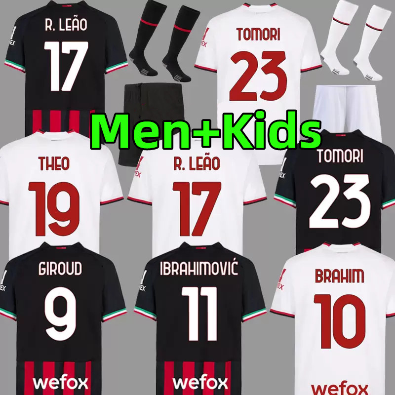 22 23 soccer jersey R. LEAO IBRAHIMOVIC football shirt 2022 2023 GIROUD TOMORI TONALI BENNACER REBIC Origi Camiseta de futbol De Ketelaere Ac Milans men kids kit sets, 22-23 home patch
22 23 soccer jersey R. LEAO IBRAHIMOVIC football shirt 2022 2023 GIROUD TOMORI TONALI BENNACER REBIC Origi Camiseta de futbol De Ketelaere Ac Milans men kids kit sets, 22-23 home patch