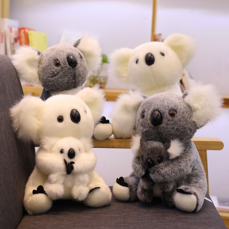 Super Cute High Simulation Koala Bear Puppet Baby Accompany Plush Craft Doll Toy Birthday Holiday Gift