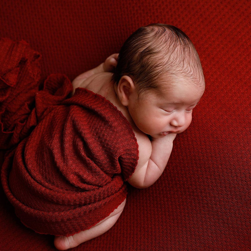 28 Colors born Pography Props Bean Bag Frame Backdrop for Accessoires de pographie fotografia Blanket Waffle Fabric 220722