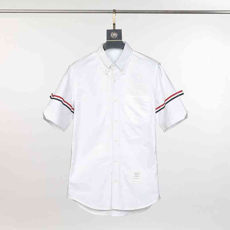 Polos Mens Designer TB Casual Classic Summer Ribbon Short Sleeve Casual Slim Fashionable Popular Comfortable Polo, White short sleeve shirt
Polos Mens Designer TB Casual Classic Summer Ribbon Short Sleeve Casual Slim Fashionable Popular Comfortable Polo, White short sleeve shirt