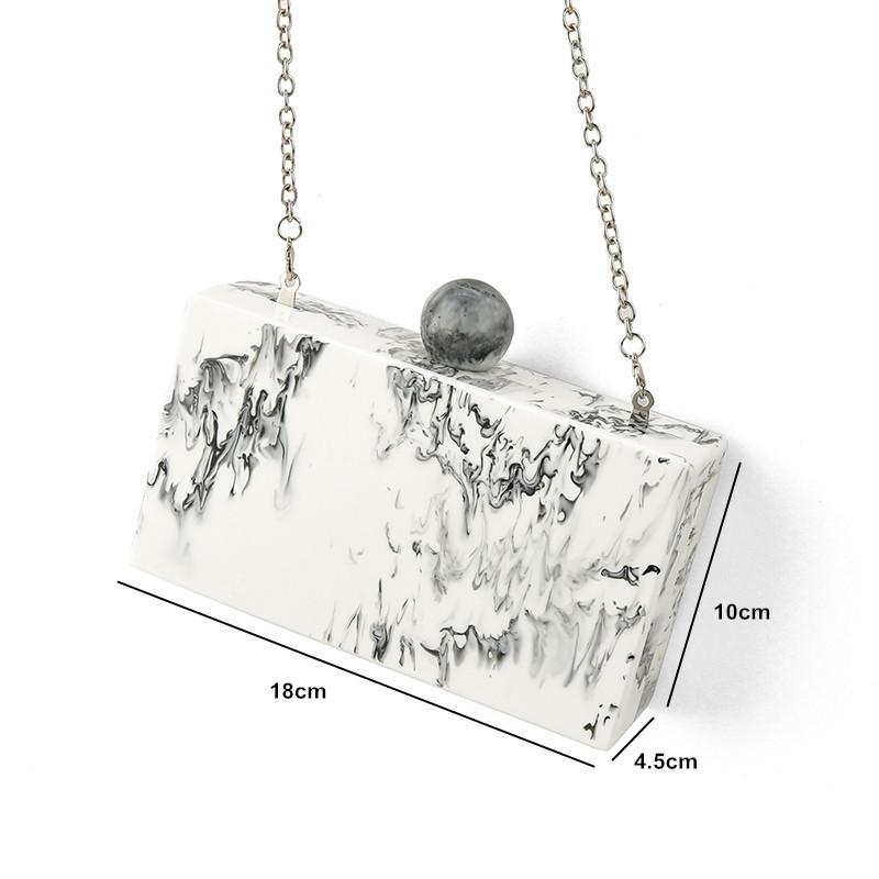 Evening Bags Marble Big Ball Acrylic Wallet Purse Women Brand Design Day Clutch Box Handbags Lady Travel HandbagsEvening, As picture
Evening Bags Marble Big Ball Acrylic Wallet Purse Women Brand Design Day Clutch Box Handbags Lady Travel HandbagsEvening, As picture