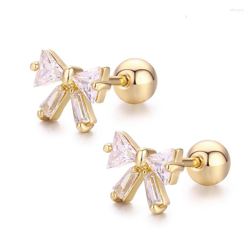 Stud Cute Mini Bowknote Set CZ Stones Screw Back Earrings For Women Baby Kids Girls Rose Gold Color Piercing Jewelry OorbellenStud Effi22
Stud Cute Mini Bowknote Set CZ Stones Screw Back Earrings For Women Baby Kids Girls Rose Gold Color Piercing Jewelry OorbellenStud Effi22