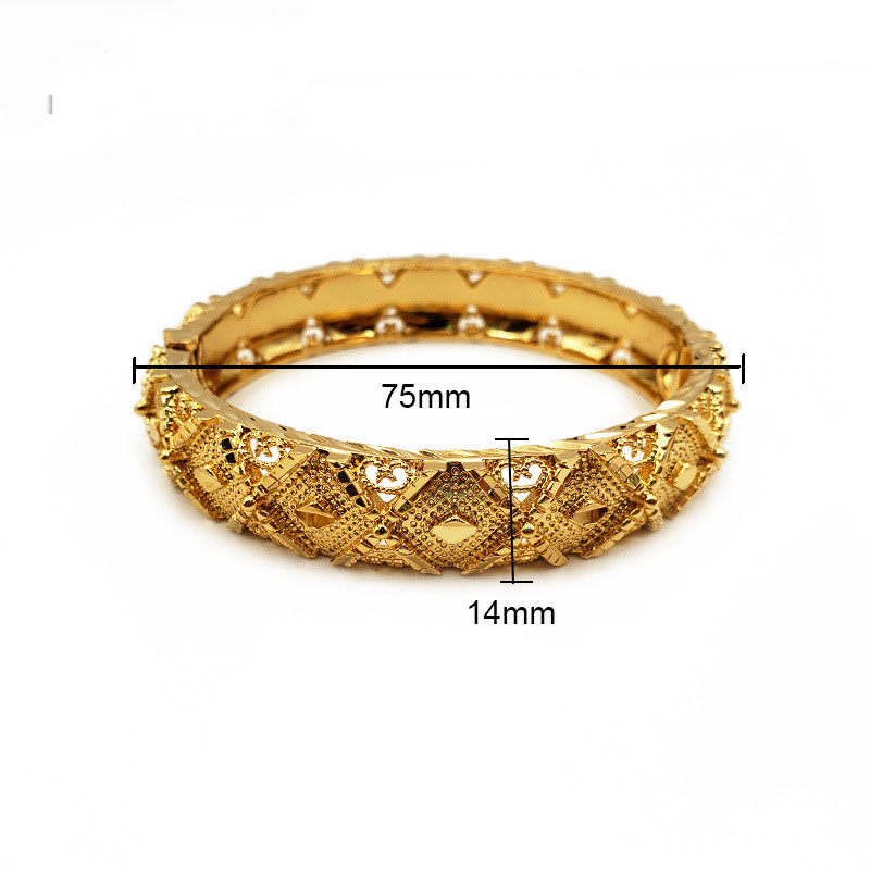 24k Fine Gold GF Wide 10mm Classic Round Bangle Bracelet metal fashion jewellery costume NEW gilt