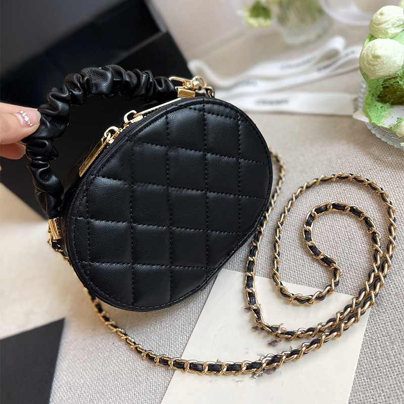 Vintage Round Cake Bag Luxury Ladies Crossbody Chain Messenger Fashion Shoulder Bag Classic Handbag Shopping Tote Designer Wallet High Quality Leather Purse, Black
Vintage Round Cake Bag Luxury Ladies Crossbody Chain Messenger Fashion Shoulder Bag Classic Handbag Shopping Tote Designer Wallet High Quality Leather Purse, Black