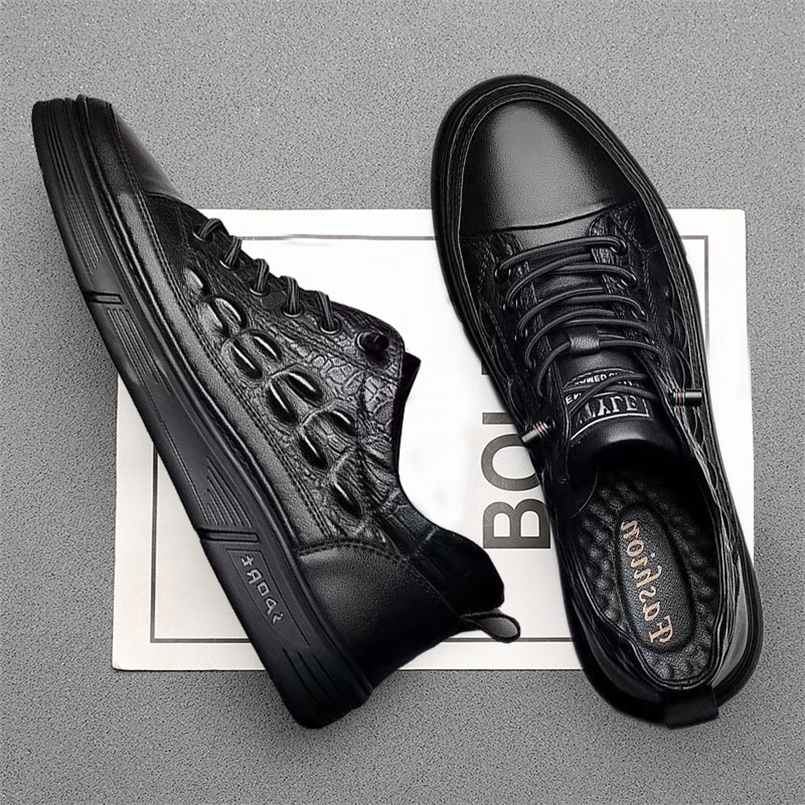 Mens Genuine Leather Casual Shoes Print Spring Autumn Trend Sneakers Cool Leisure Flat Loafers 220812
Mens Genuine Leather Casual Shoes Print Spring Autumn Trend Sneakers Cool Leisure Flat Loafers 220812