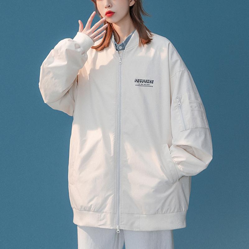 Women's Jackets Baseball Bomber Jacket Women Hip Hop Harajuku Letter Causual Casual Zip Streetwear Unisex College Loose Spring CoatsWomen's, Beige
Women's Jackets Baseball Bomber Jacket Women Hip Hop Harajuku Letter Causual Casual Zip Streetwear Unisex College Loose Spring CoatsWomen's, Beige