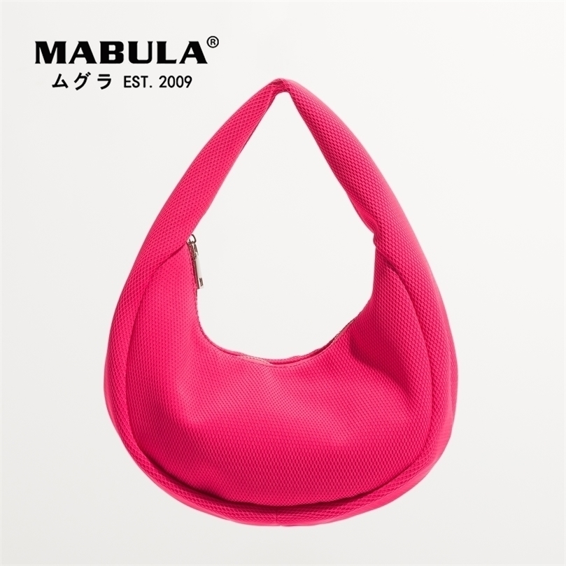 MABULA Half Moon Candy Color Small For Women Summer Fish Mesh Underarm Bags Female Stylish Purse Handbag With Zipper 220815
MABULA Half Moon Candy Color Small For Women Summer Fish Mesh Underarm Bags Female Stylish Purse Handbag With Zipper 220815