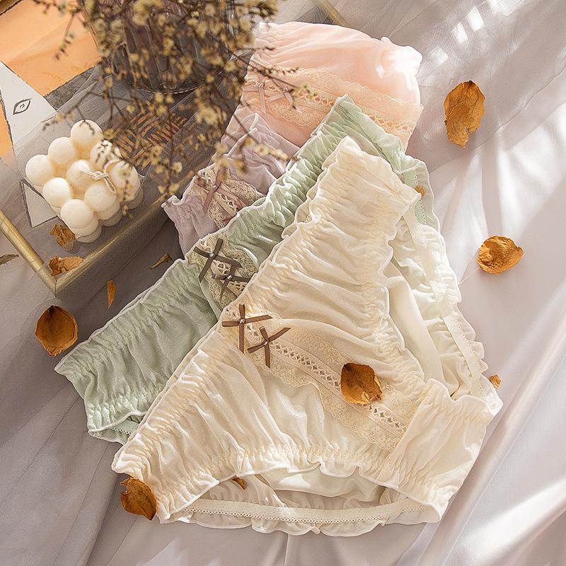 Women's Panties Japanese Candy Color Shiny Light Silk Cute Ladies Briefs Low Waist Bow Sexy Student Underwear Solid Lolita PantiesWomen's, Dried shrimp powder
Women's Panties Japanese Candy Color Shiny Light Silk Cute Ladies Briefs Low Waist Bow Sexy Student Underwear Solid Lolita PantiesWomen's, Dried shrimp powder