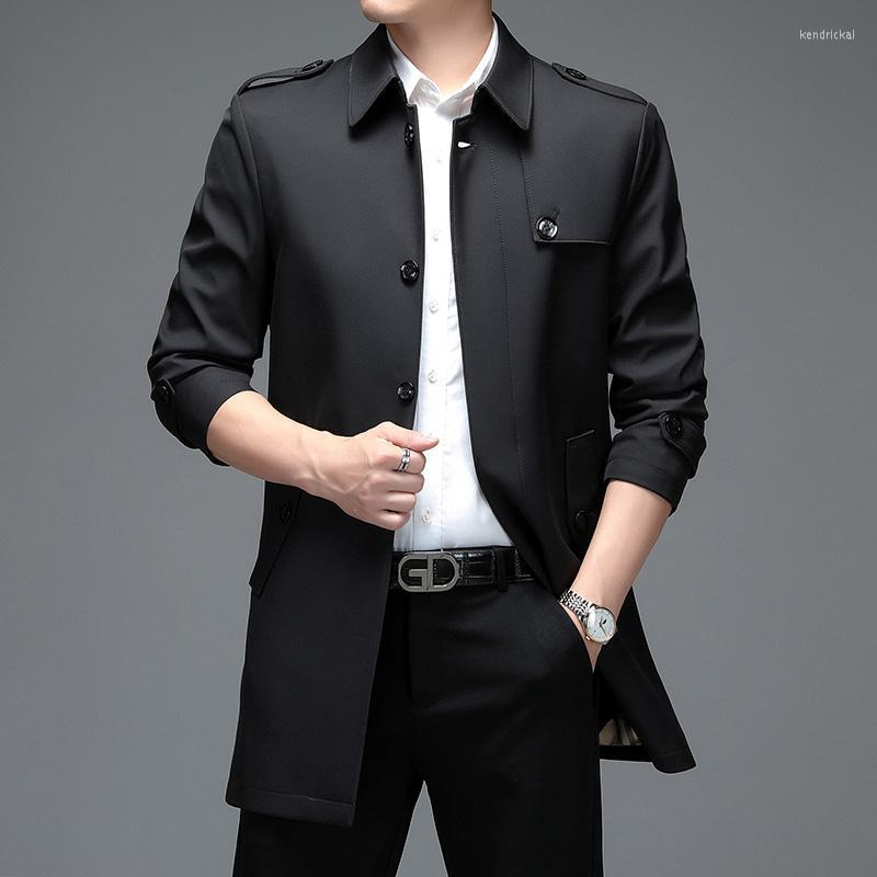 Men's Trench Coats Brand Spring Autumn Men Long Superior Quality Buttons Male Fashion Outerwear Jackets Windbreaker Plus Size Kend22, Black
Men's Trench Coats Brand Spring Autumn Men Long Superior Quality Buttons Male Fashion Outerwear Jackets Windbreaker Plus Size Kend22, Black