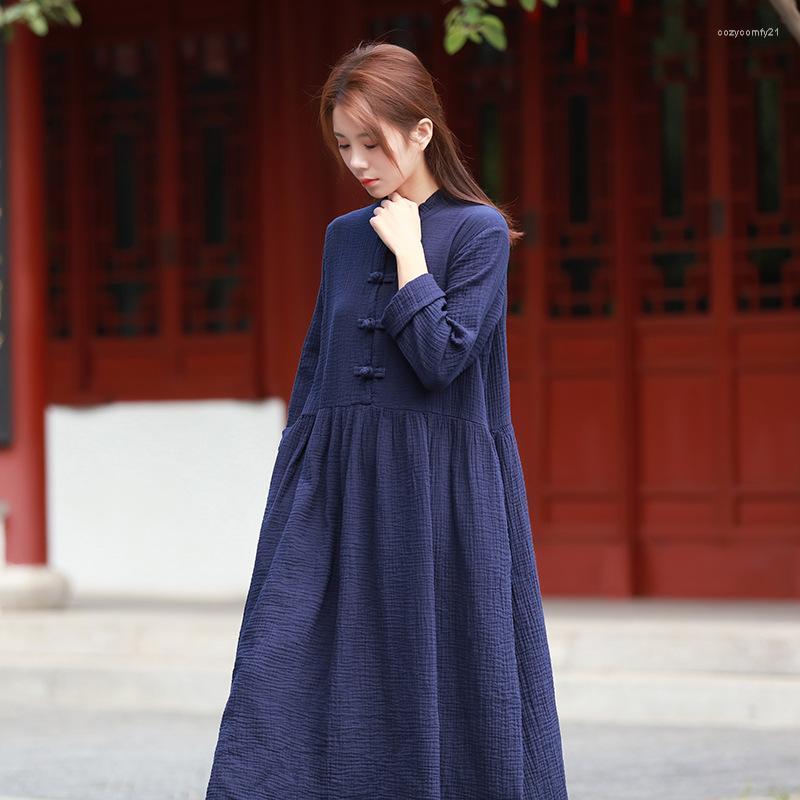 Casual Dresses 13 Colors Chinese Style Ladies Elegant Long Sleeve Spring And Autunm Dress Vintage Maxi Winter Vestidoes, Black
Casual Dresses 13 Colors Chinese Style Ladies Elegant Long Sleeve Spring And Autunm Dress Vintage Maxi Winter Vestidoes, Black