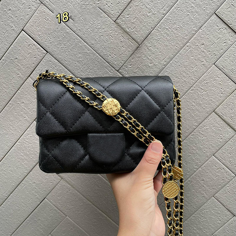 2022Ss F/W Early Fall Classic Mini Flap Coin Charm Quilted Bags Cowhide Caviar Leather Gold Metal Leather Starp Crossbody Shoulder Designer Handbags Totes 18CM/20CM, Box 
2022Ss F/W Early Fall Classic Mini Flap Coin Charm Quilted Bags Cowhide Caviar Leather Gold Metal Leather Starp Crossbody Shoulder Designer Handbags Totes 18CM/20CM, Box