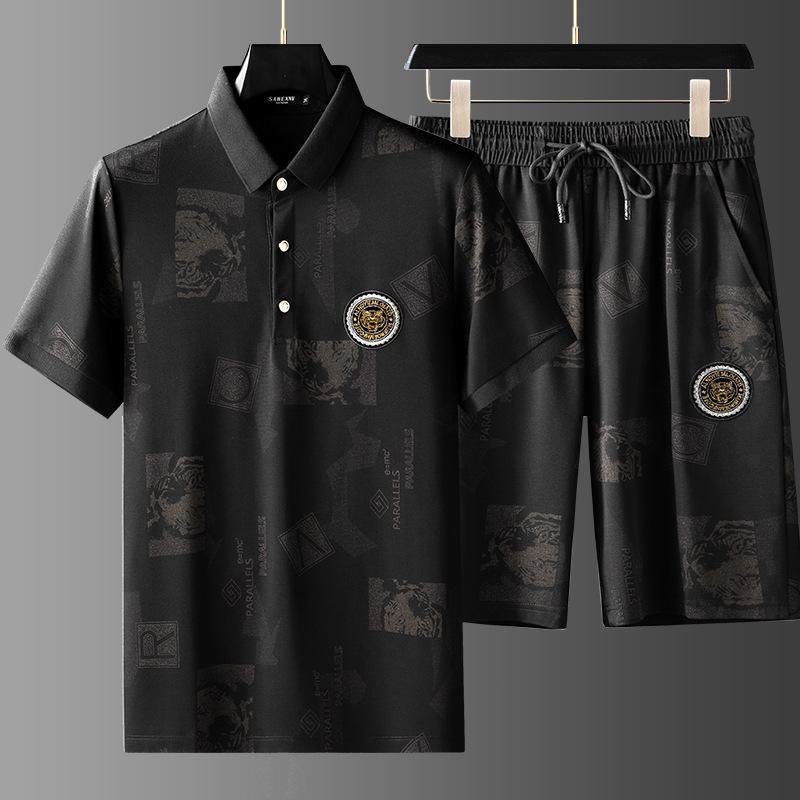 Men's Tracksuits Leisure Sports Fashion Brand Trend Shirt Two Piece Men's Suit Summer Slim Fitting Mercerized Cotton Ice Silk Quick Dryi, Tiger embroidery
Men's Tracksuits Leisure Sports Fashion Brand Trend Shirt Two Piece Men's Suit Summer Slim Fitting Mercerized Cotton Ice Silk Quick Dryi, Tiger embroidery