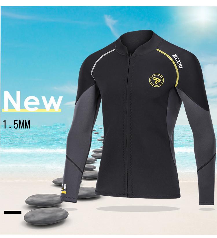 Women' Swimwear Men 1.5mm -4XL Neoprene Wetsuit Diving Jacket Long SLEEV Snorkeling Coat Scuba Surfing Fishing Thermal Swimsuit ManWomen, Men jacket
Women' Swimwear Men 1.5mm -4XL Neoprene Wetsuit Diving Jacket Long SLEEV Snorkeling Coat Scuba Surfing Fishing Thermal Swimsuit ManWomen, Men jacket