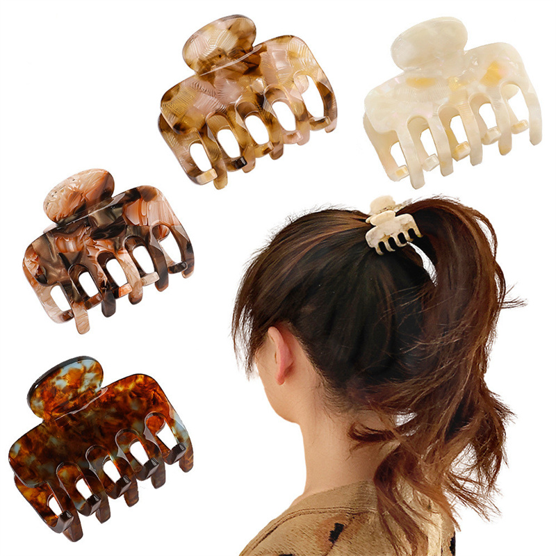 Length 4.6 CM Small Size Pattern Claws Hair Clamp Women Acetic Acid Keel Shape Hair Clips Lady High Ponytail Scrunchies Hairpins European Accessories
Length 4.6 CM Small Size Pattern Claws Hair Clamp Women Acetic Acid Keel Shape Hair Clips Lady High Ponytail Scrunchies Hairpins European Accessories