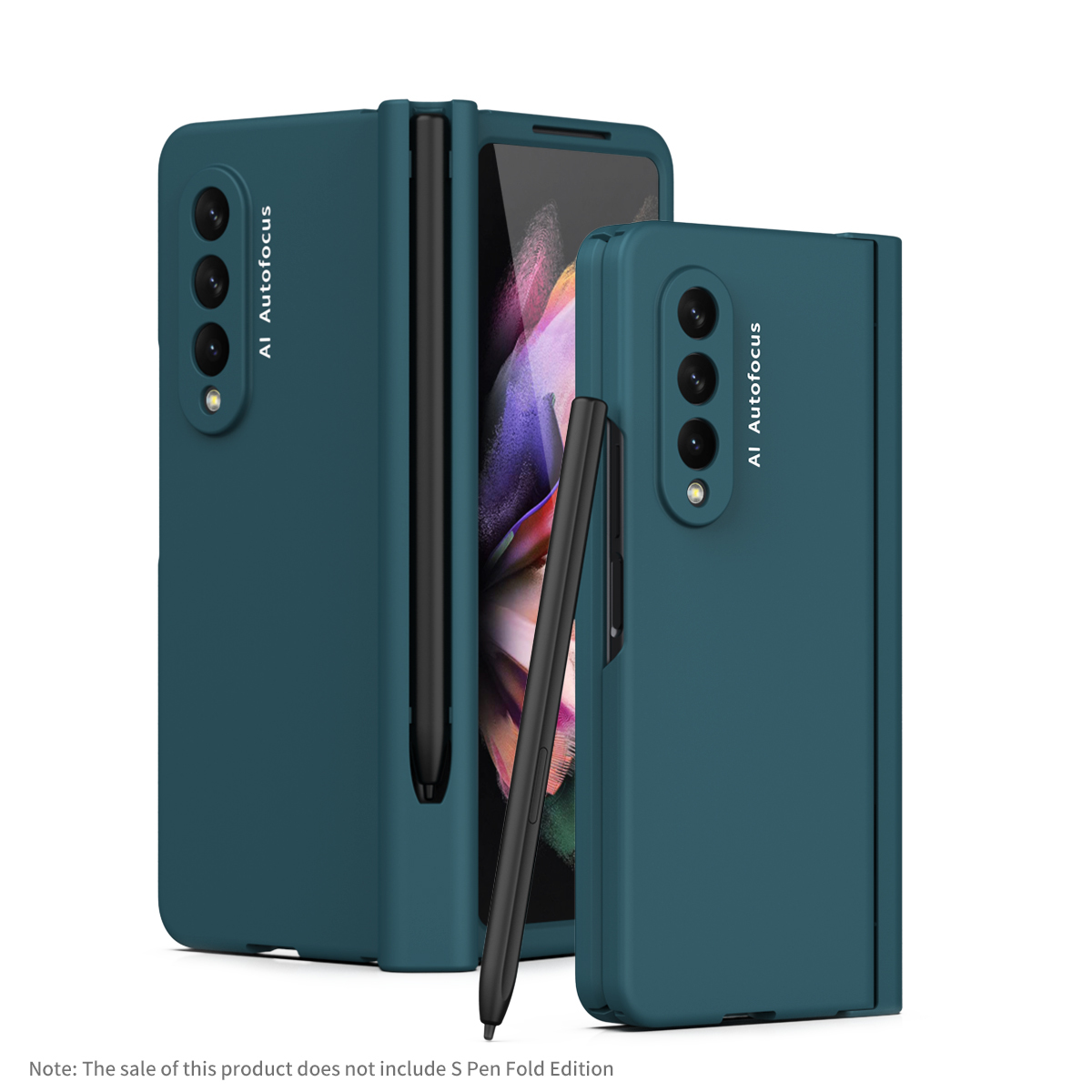 Phone Cases For Samsung Galaxy Z Fold3 5G With S Pen Slot Holder Hinge Cover Fold 3 PC Front Screen Glass, Black
Phone Cases For Samsung Galaxy Z Fold3 5G With S Pen Slot Holder Hinge Cover Fold 3 PC Front Screen Glass, Black